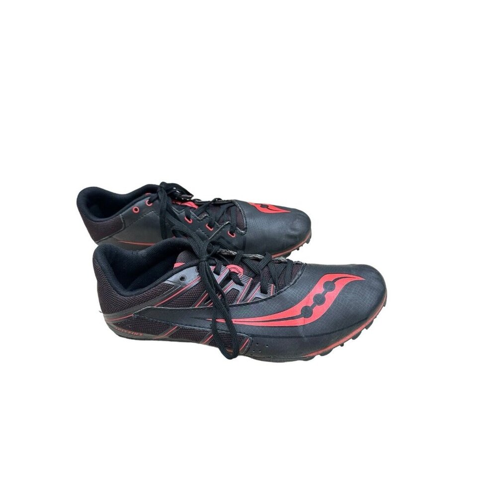 Saucony Mens Spitfire Track Running Spikes Shoes Size US 7.5 Black